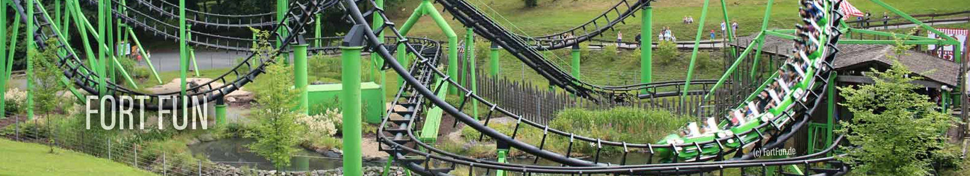 Achterbahn im Fort Fun - Copyright Fort-Fun.de